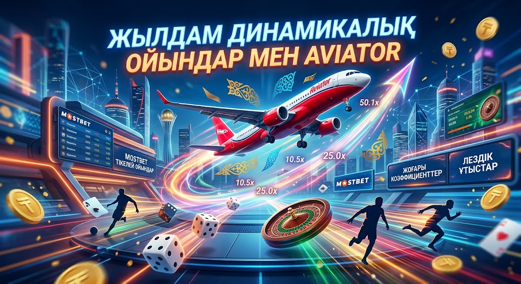 Mostbet КЗ Aviator және жылдам ойындар