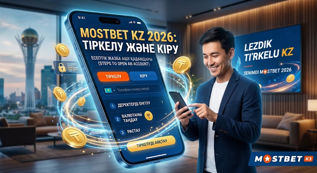 Mostbet KZ 2026 тіркелу және кіру